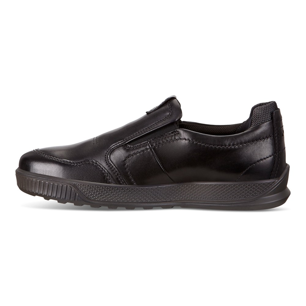 ECCO Mens Slip On Black - Byway Sneakers - HFV-725108